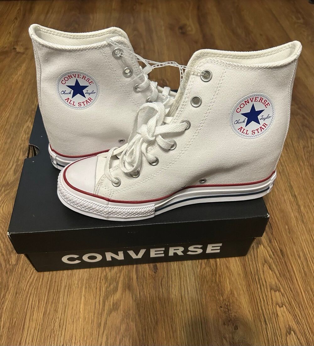 CONVERSE Chuck Taylor All Star Wedge Platform lace up shoes sneakers sz 9 new